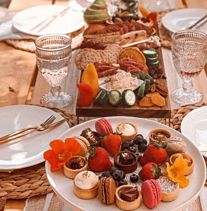 charcuterie grazing board